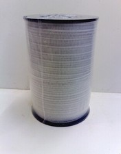 ELECTRIC FENCE TAPE 20MM x 200M Roll White Poly Fencing Horse Paddock 200 Metre