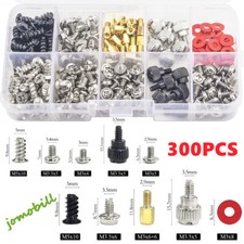PC Computer Screws Standoffs Set Kit 300 Pieces Hard Drive Motherboard Case Fan