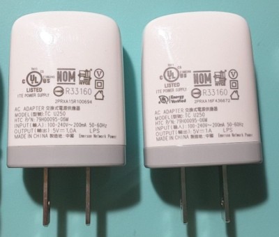 2 - OEM HTC TC U250 UNIVERSAL Travel Charger USB Power Adapter
