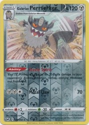 Galarian Perrserker 128/202 Reverse Holo Rare Sword & Shield Base Set