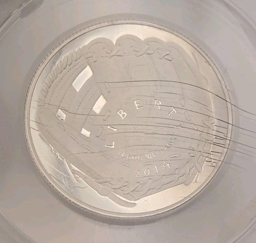 2014-S PR70 DCAM NATIONAL BASEBALL HALL OF FAME FIRST DAY ISSUE 1299 OF 2014 - Image 2 of 4