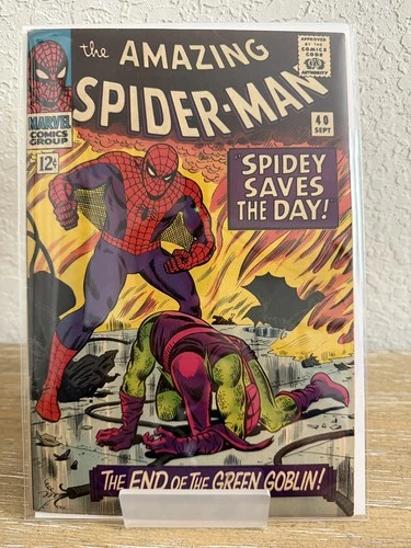 AMAZING SPIDER-MAN #40 (1966) - GREEN GOBLIN ORIGIN - *KEY ISSUE* FN- / FN