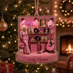 Dolly Parton Memorial Acrylic Ornament 2026 Country Music Tribute