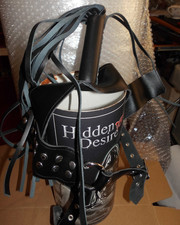 HIDDENN DESIRE  DARE TO WEAR JOGGER  HEAD  MASK SOFE LEATHER  ONE SIZE NEW