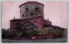 POSTCARD Lejon Castle, Gotenberg Sweden, Color LIthograph Vintage 