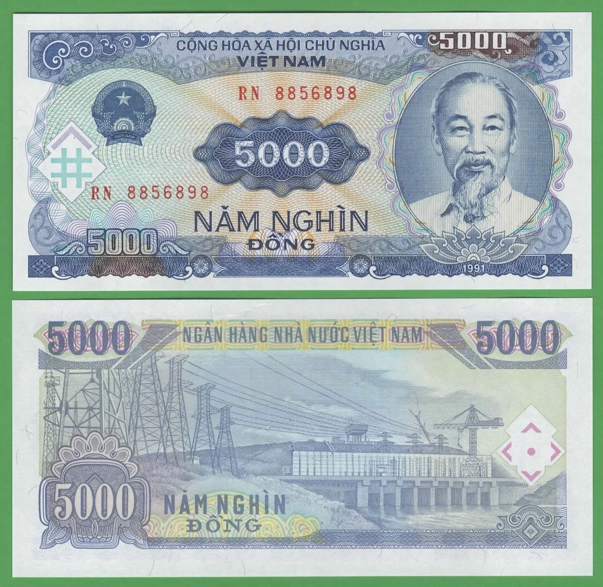 Vietnamese Paper Money 5,000 ₫ Denomination for sale | eBay
