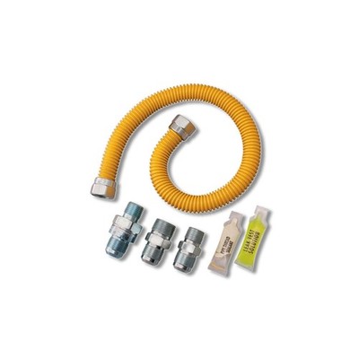 Dormont SmartSense 1/2 in Flare 48 ft Stainless Steel Gas Connector Kit  0222525