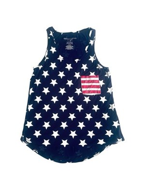 Sweet Dreams Blue and White Star Sleepwear Tank Top