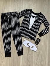 NEW Kid's NIGHTMARE BEFORE CHRISTMAS Jack HALLOWEEN Outfit Pajamas Size 4