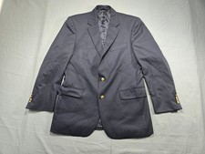 Brooks Brothers Blazer Mens 40 Blue Madison Jacket Navy Coat Gold Buttons