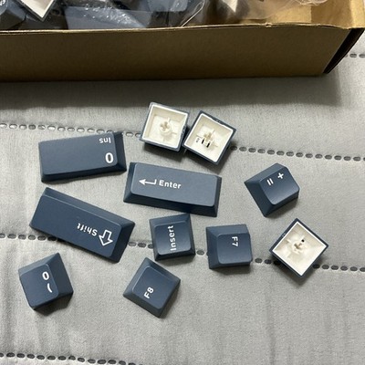 Custom 117-Tasten PBT Double Shot Keycap Set für Cherry MX & Gateron Switches/blau
