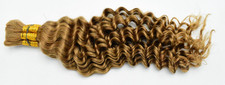 160g 5 Bundles/Pack 27 Honey Blonde Human Braiding Hair Deep Wave 20 Inch