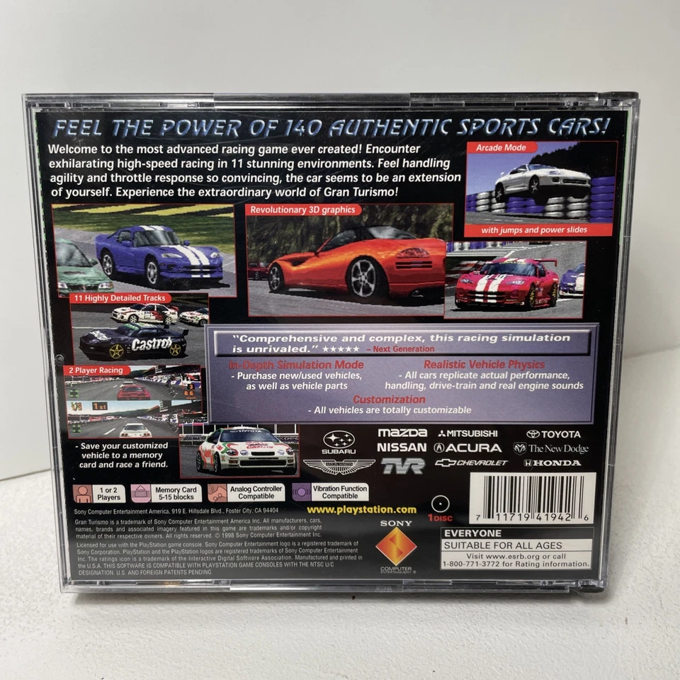 Gran Turismo 1 - Juegos PS1 PlayStation 1 - Completo Foto 2 de 3