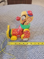 Fisher Price Squeaky The Clown Pull Toy in original box