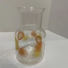 Vtg Pyrex Corning Glass Juice Carafe Pitcher Oranges Lemons 1.5 QT #3515 No Lid