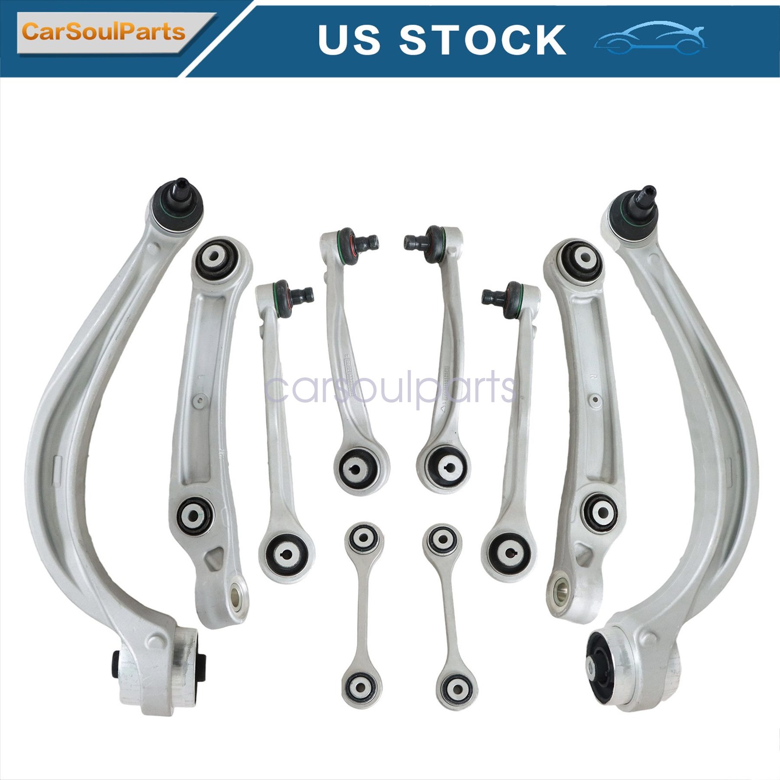 10Pcs Front control arms kit For Bentley Bentayga EWB 2019 2020 2021 2022-2025