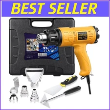 All-in-One Heat Gun Kit with 5 Nozzles for DIY Crafts & Home Improvement