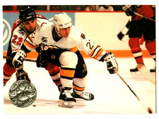 1991-92 Pro Set Platinum Boston Bruins Hockey Card #151 Stephen Leach