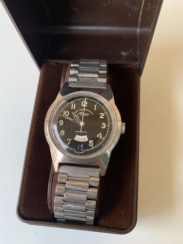 RELOJ C1983 VINTAGE WEST END AUTOMÁTICO SOWAR G4289 CON CAJA NEGRO MILITAR 36MM HOMBRE - Imagen 7 de 23