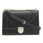 Christian Dior Diorama chain shoulder bag/clutch bag in black leather GZl1bjdd