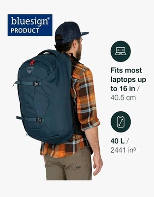 Osprey - Farpoint Men'S Travel Backpack, Muted Space Blue