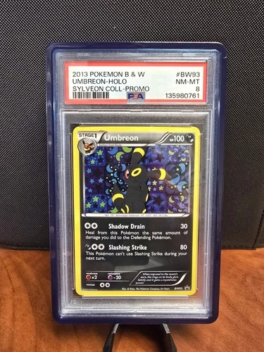 2013 POKEMON B&W PROMO SYLVEON COLL #BW93 UMBREON-HOLO PSA 8