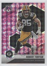 2021 Panini Mosaic Pink Camo Mosaic Prizm Robert Tonyan #83 0c2