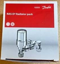 Danfoss - Ras-D2 013G6016 15mm All Chrome Plated TRV & Lockshield Angled