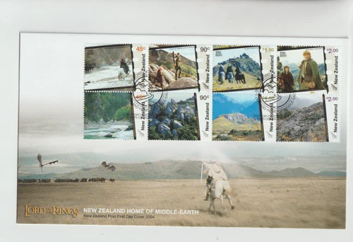 New Zealand 2004 Lord of the Rings 8 v FDC Per Scan