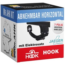 Hook Anhängerkupplung abnehmbar für Skoda Fabia Limousine Kombi 01-07 7pol ESatz