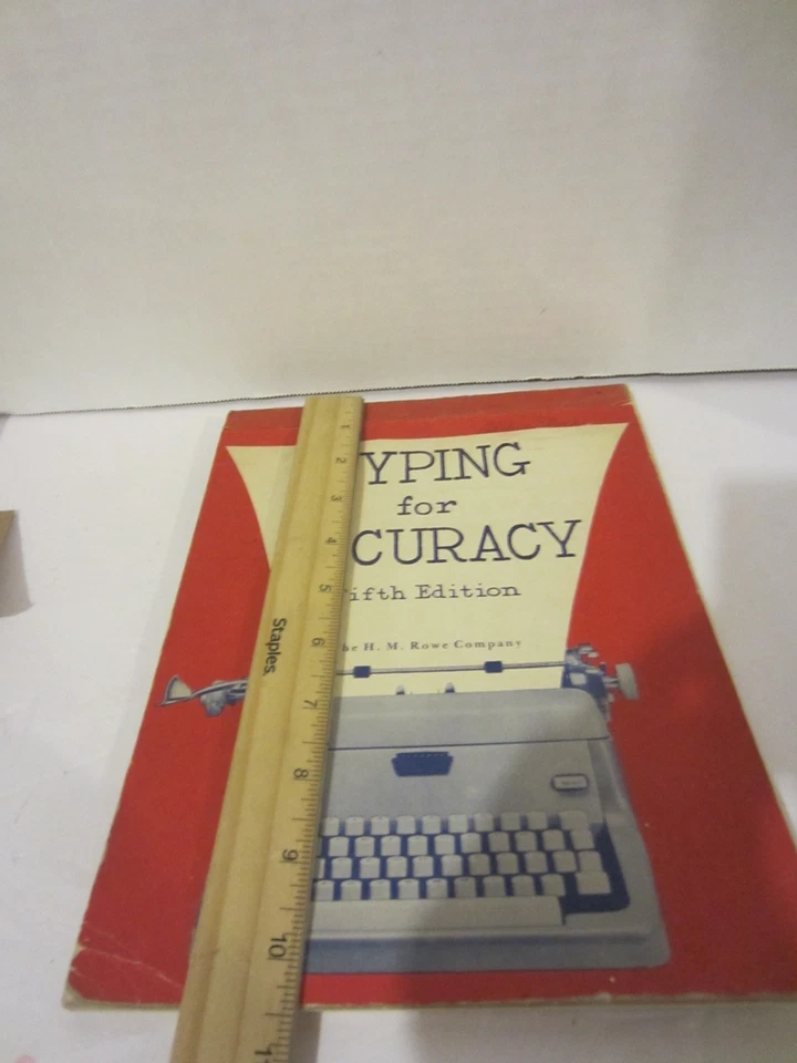 Vintage 1963 "Typing for Accuracy" 5th Edition by Rowe-Preloved(478BK) - Image 4 of 4