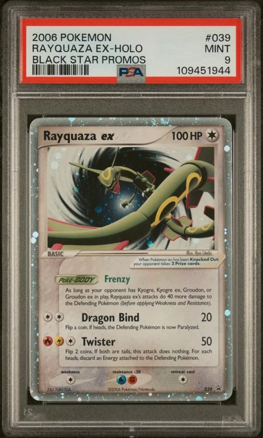 Pokemon Rayquaza EX Holo Black Star Promos 039 PSA 9 Mint