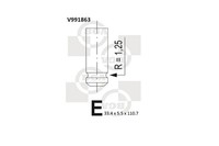 BGA Einlassventil V991863 FüR Renault X83 Vivaro KG0 Opel Primastar Nissan Bus 2