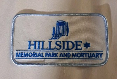 Hillside Mortuary Patch Memorial Park Cemetery Grounds Keeping Badge Embroidered