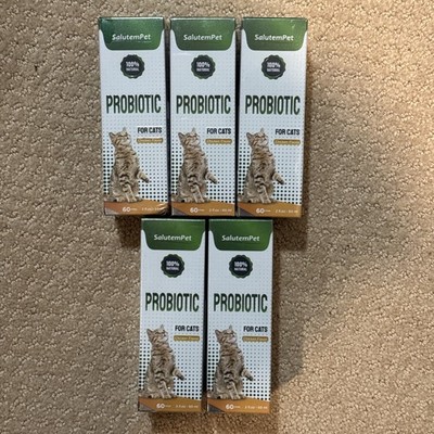 5 Pack Probiotics for Cats for Digestive Support   Probiotics 100% Natural 11/26