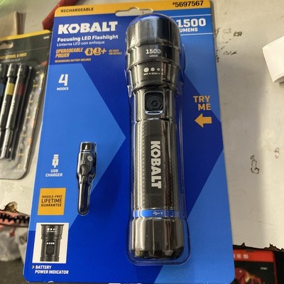 Kobalt 1500-Lumen 4 Mode Focusing LED Rechargeable Flashlight