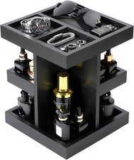 EXIN DECHEN Cologne Organizer for Men,Cologne Stand,3 Tier Wooden Perfume Shelf