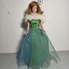 1963 Mattel Fashion Queen Midge #870 In #951 Senior Prom Gown & Fur Stole (#983)