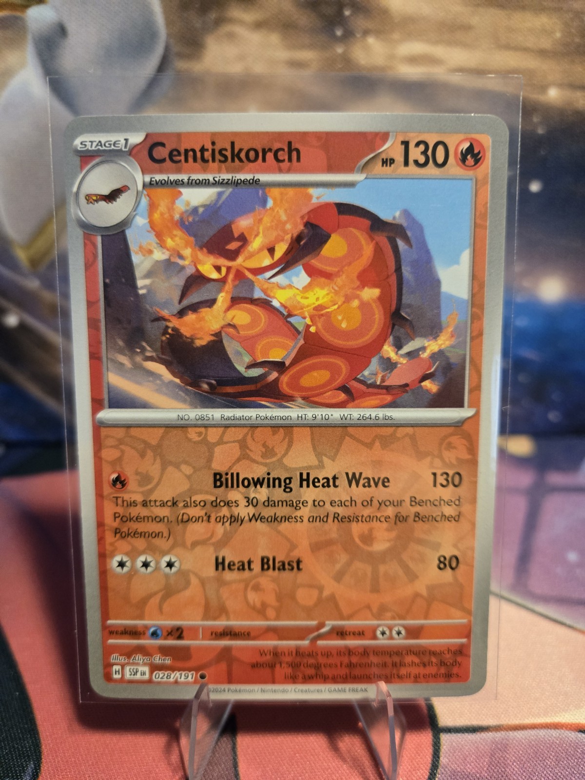Centiskorch 028/191 - Reverse Holo - Surging Sparks - NM