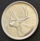 1964 Canada Silver 25-Cent Quarter - Uncirculated - 80% Silver