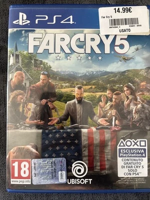 FAR CRY 5 PS4 PLAYSTATION 4  ITA 🇮🇹COMPLETO DISCO A SPECCHIO.