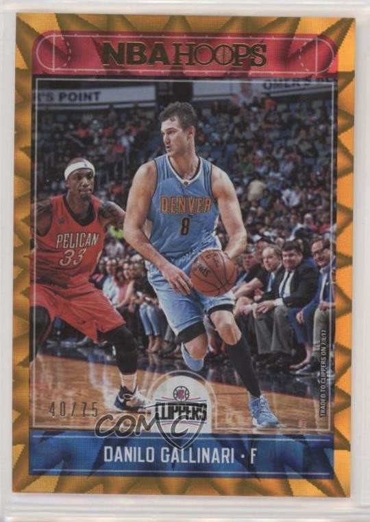 2017-18 Panini NBA Hoops Orange Explosion 40/75 Danilo Gallinari #141 z7h