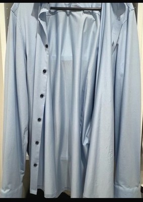 Herren Hemd OLYMP No. 6 Six 24/Seven Super Slim blau 41 Jersey Langarm