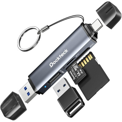 Dockteck 2 in 1 Kartenleser USB3.0 SD TF 5G Geschwindigkeit