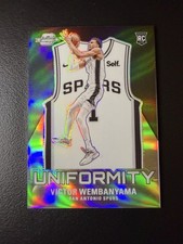 2024 Contenders Victor Wembanyama Uniformity Holo RC Rookie Spurs Insert.