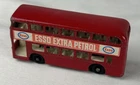 Vtg 60s Matchbox Lesney No 74 Diecast Red Esso Extra Petrol Daimler Bus England