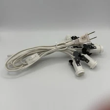 Dept 56 6-Socket Light Cord Holiday Christmas Village Accessory Six Light Strand