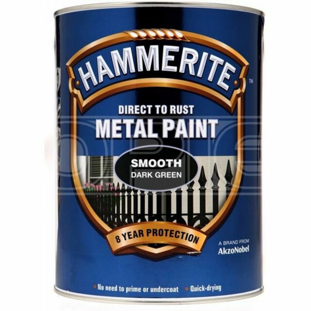 Hammerite Direct To Rust Metal Paint 5l Smooth Dark Green 5084893 For Sale Online Ebay