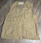 VTG Banana Republic Vest Mens XL Photojournalist Photographer Safari Khaki