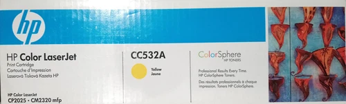 HP CC532A, Yellow Orginal - Toner Cartridge, 304A CP2025, CM2320 mfp, OVP 304 A